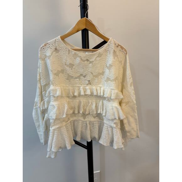 Anthropologie Oversized Ruffle Sweater - Picture 4 of 7